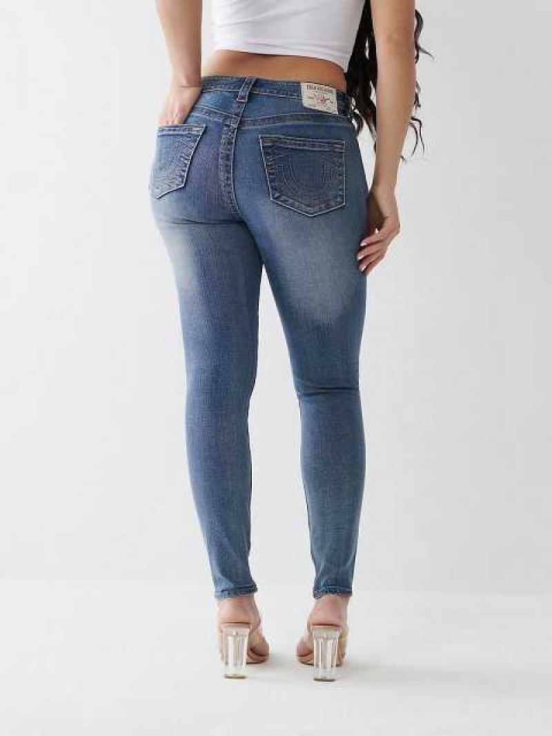 Jeans Skinny True Religion Jennie Mid Rise Curvy Mujer Azules | Colombia-JSHNLTR60