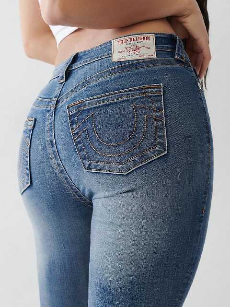 Jeans Skinny True Religion Jennie Mid Rise Curvy Mujer Azules | Colombia-JSHNLTR60