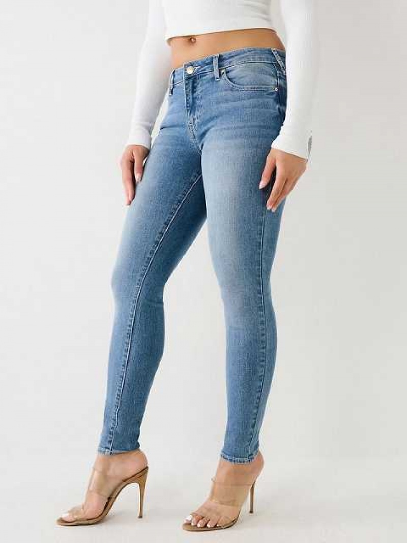 Jeans Skinny True Religion Jennie Mid Rise Curvy Mujer Azules Claro | Colombia-OLJTBDM26