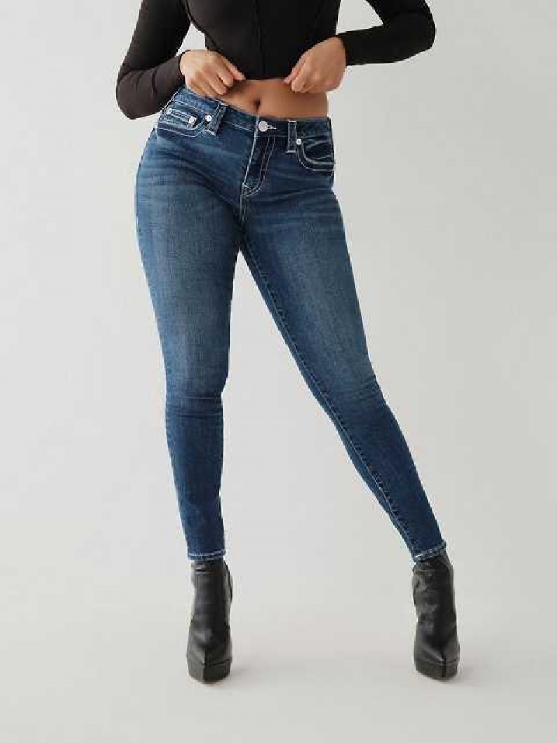 Jeans Skinny True Religion Jennie Mid Rise Curvy Mujer Azules | Colombia-XRVKFAW50