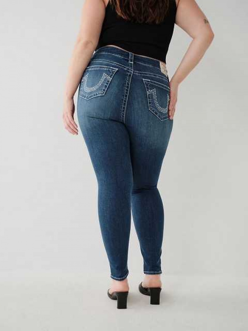 Jeans Skinny True Religion Jennie Mid Rise Curvy Mujer Azules | Colombia-XRVKFAW50