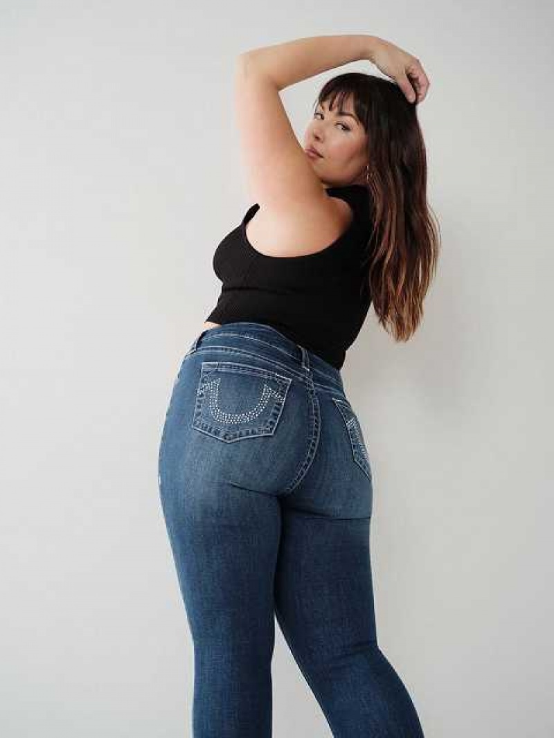 Jeans Skinny True Religion Jennie Mid Rise Curvy Mujer Azules | Colombia-XRVKFAW50