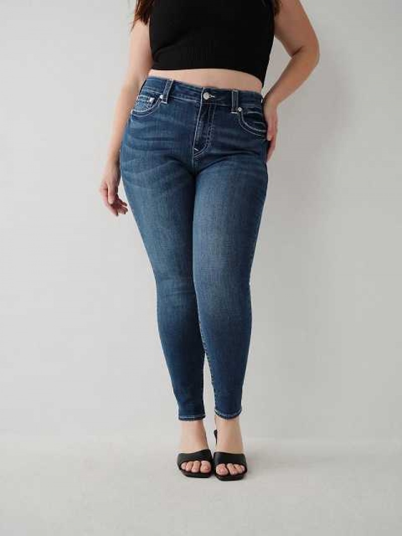 Jeans Skinny True Religion Jennie Mid Rise Curvy Mujer Azules | Colombia-XRVKFAW50