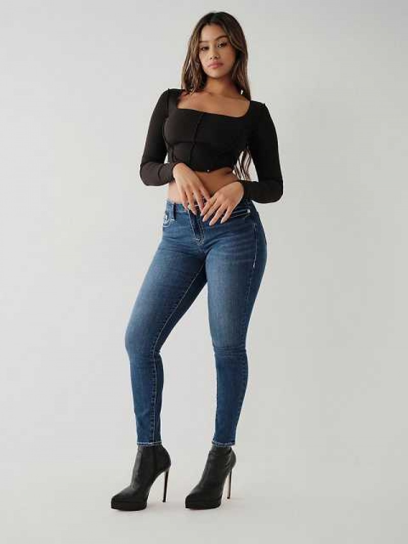 Jeans Skinny True Religion Jennie Mid Rise Curvy Mujer Azules | Colombia-XRVKFAW50