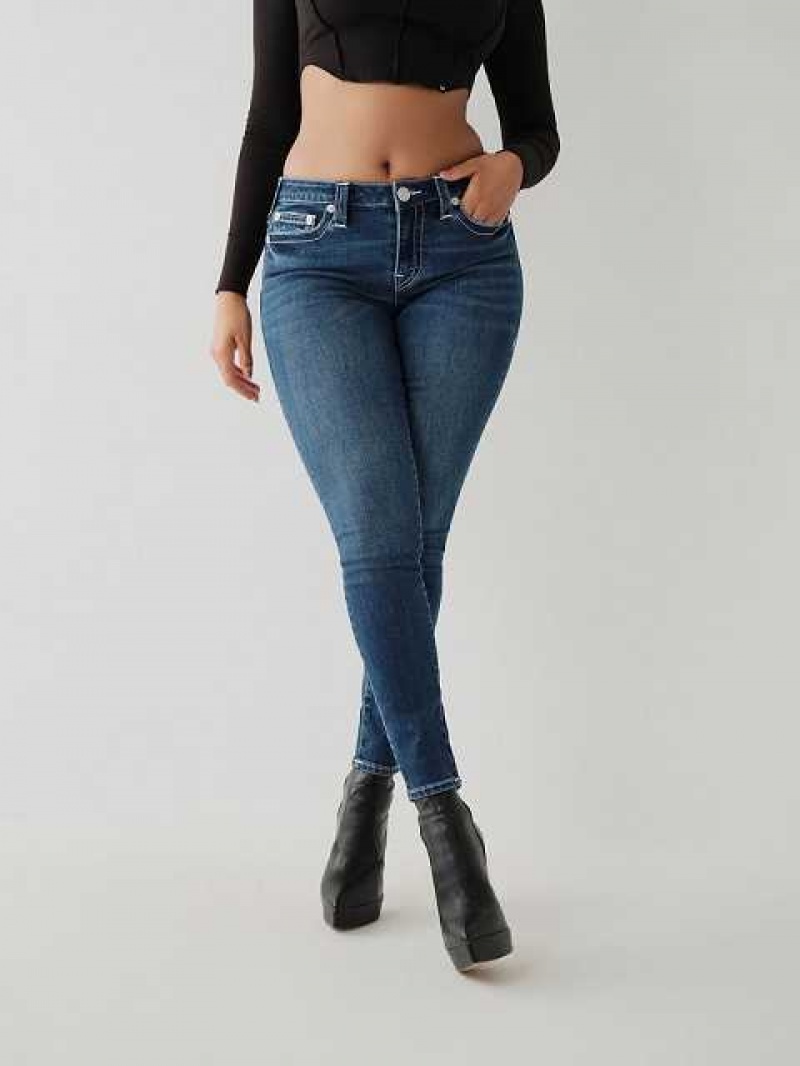 Jeans Skinny True Religion Jennie Mid Rise Curvy Mujer Azules | Colombia-XRVKFAW50