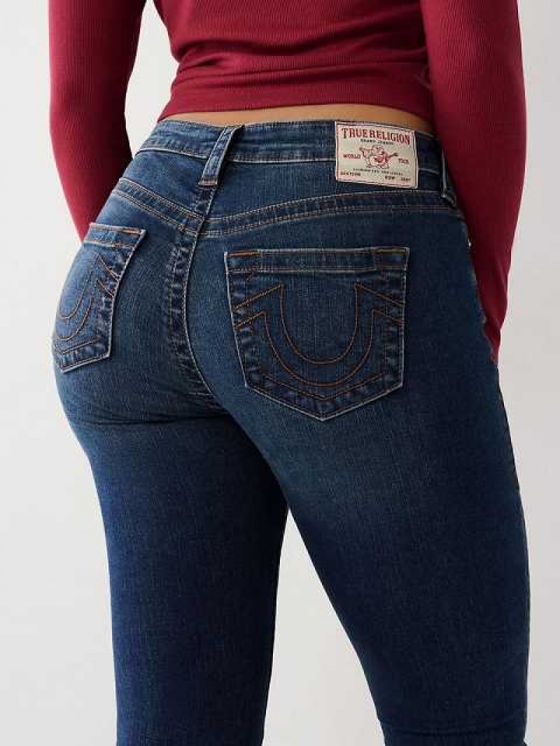 Jeans Skinny True Religion Jennie Mid Rise Curvy Mujer Azules Oscuro | Colombia-VQRPOSF36