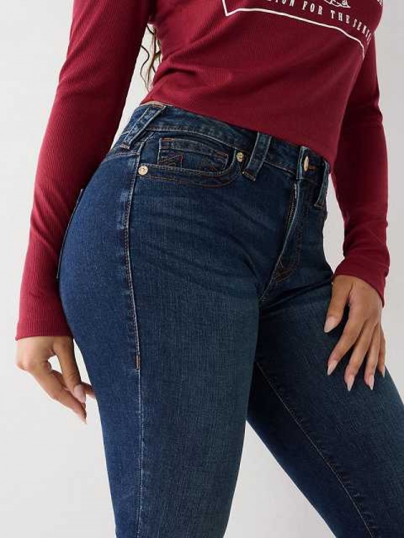 Jeans Skinny True Religion Jennie Mid Rise Curvy Mujer Azules Oscuro | Colombia-VQRPOSF36