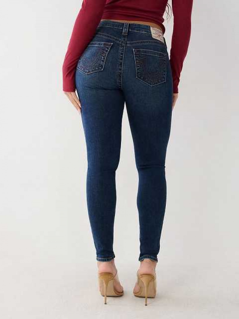 Jeans Skinny True Religion Jennie Mid Rise Curvy Mujer Azules Oscuro | Colombia-VQRPOSF36