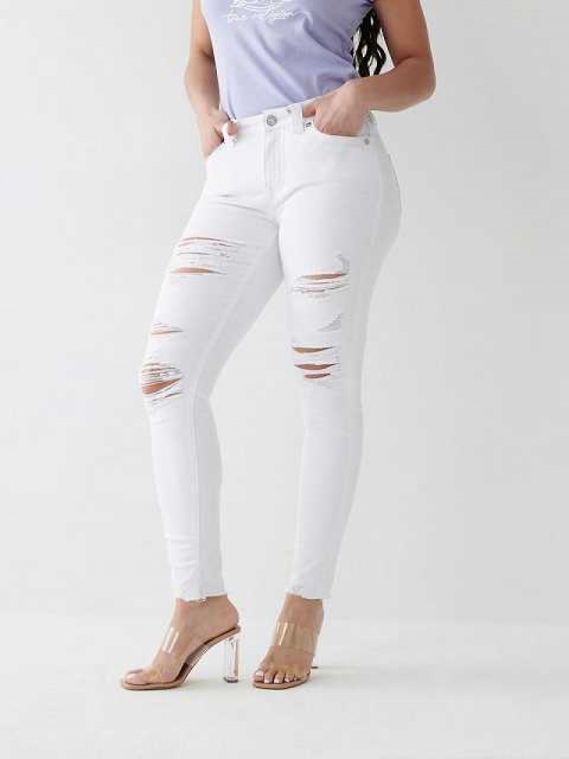 Jeans Skinny True Religion Jennie Mid Rise Curvy Mujer Blancas | Colombia-GXKJYWZ69