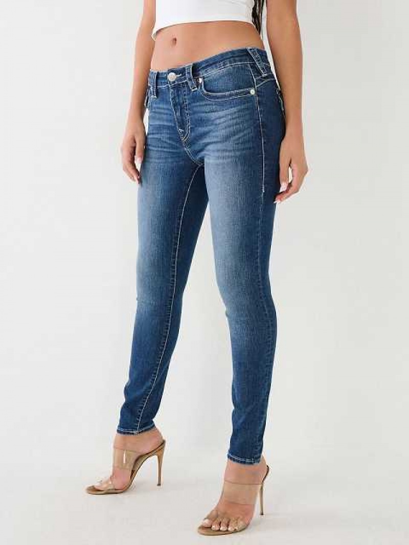 Jeans Skinny True Religion Jennie Mid-rise Mujer Azul Marino | Colombia-JFYIDKO57