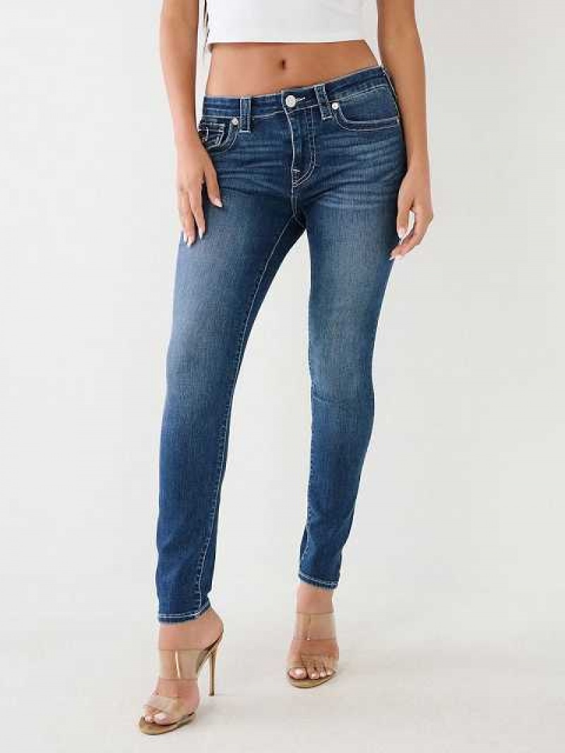 Jeans Skinny True Religion Jennie Mid-rise Mujer Azul Marino | Colombia-JFYIDKO57