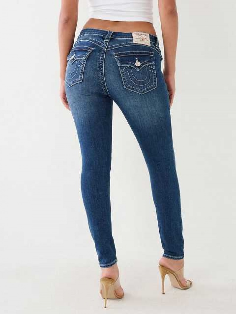 Jeans Skinny True Religion Jennie Mid-rise Mujer Azul Marino | Colombia-JFYIDKO57