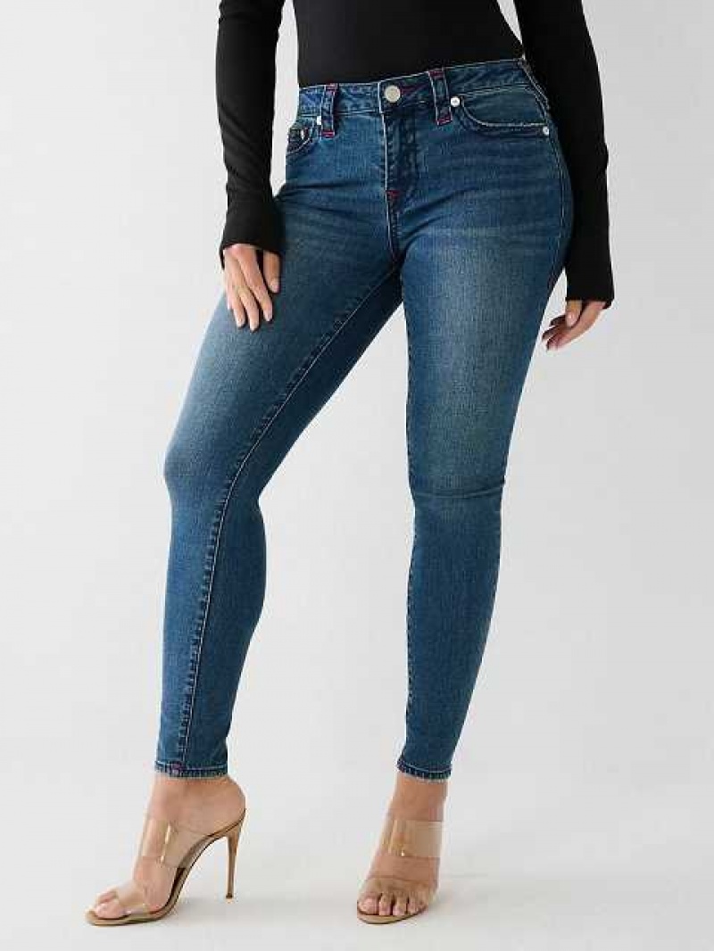 Jeans Skinny True Religion Jennie Mujer Azules Oscuro | Colombia-WHKXOFD54