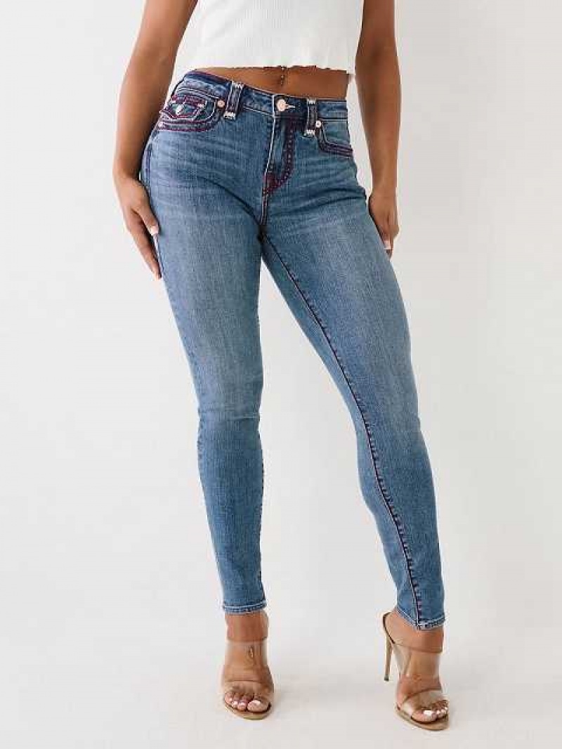 Jeans Skinny True Religion Jennie Mujer Azules | Colombia-KHOXDPJ49