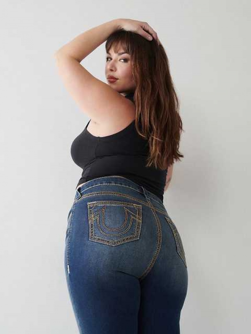 Jeans Skinny True Religion Jennie Super Q Curvy Mujer Azules Oscuro | Colombia-TNIRDXE73