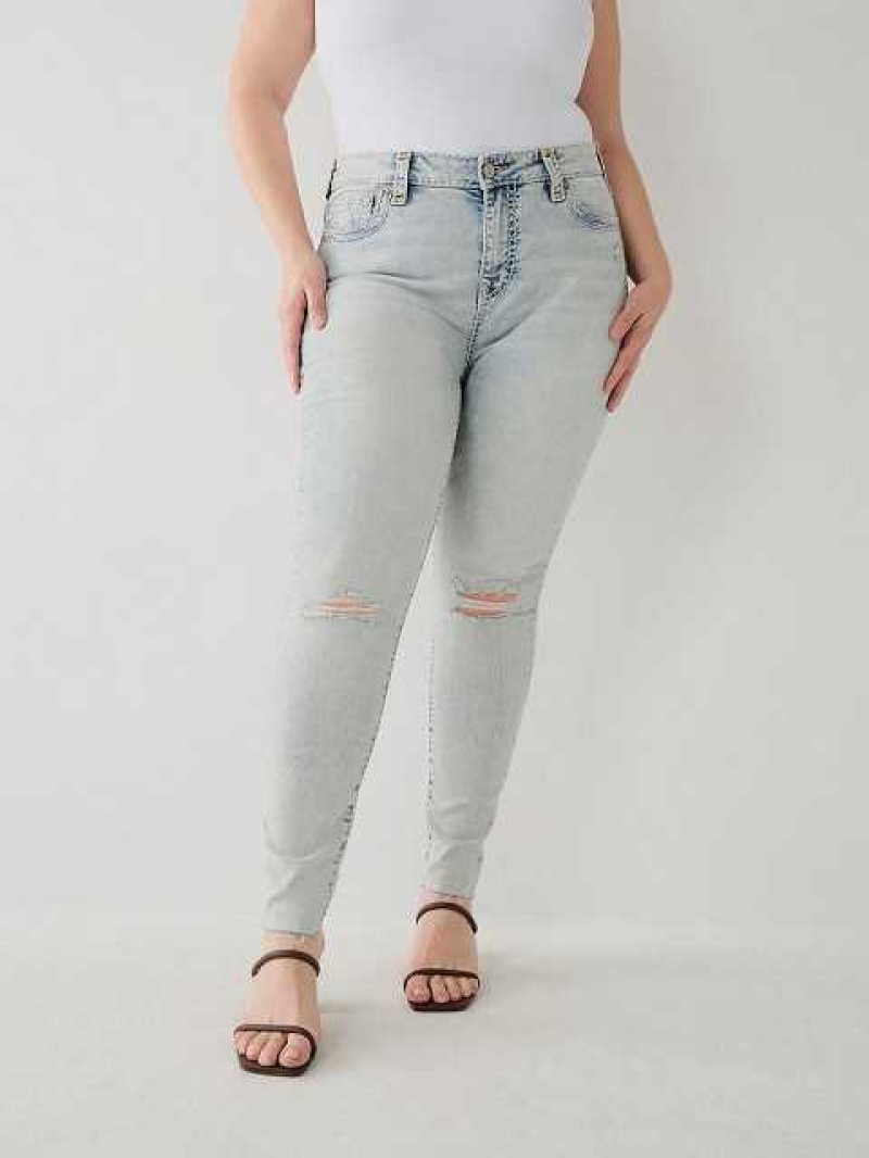 Jeans Skinny True Religion Jennie Super T Curvy Mujer Azules Claro | Colombia-SUFEZPA54