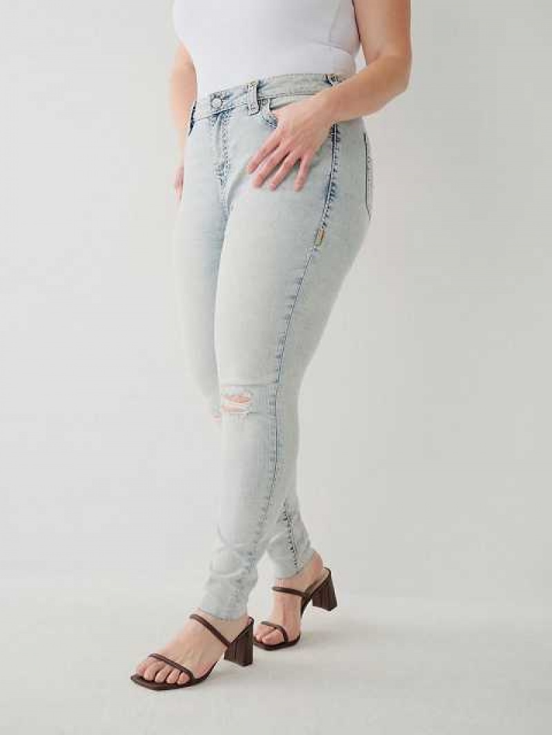 Jeans Skinny True Religion Jennie Super T Curvy Mujer Azules Claro | Colombia-SUFEZPA54