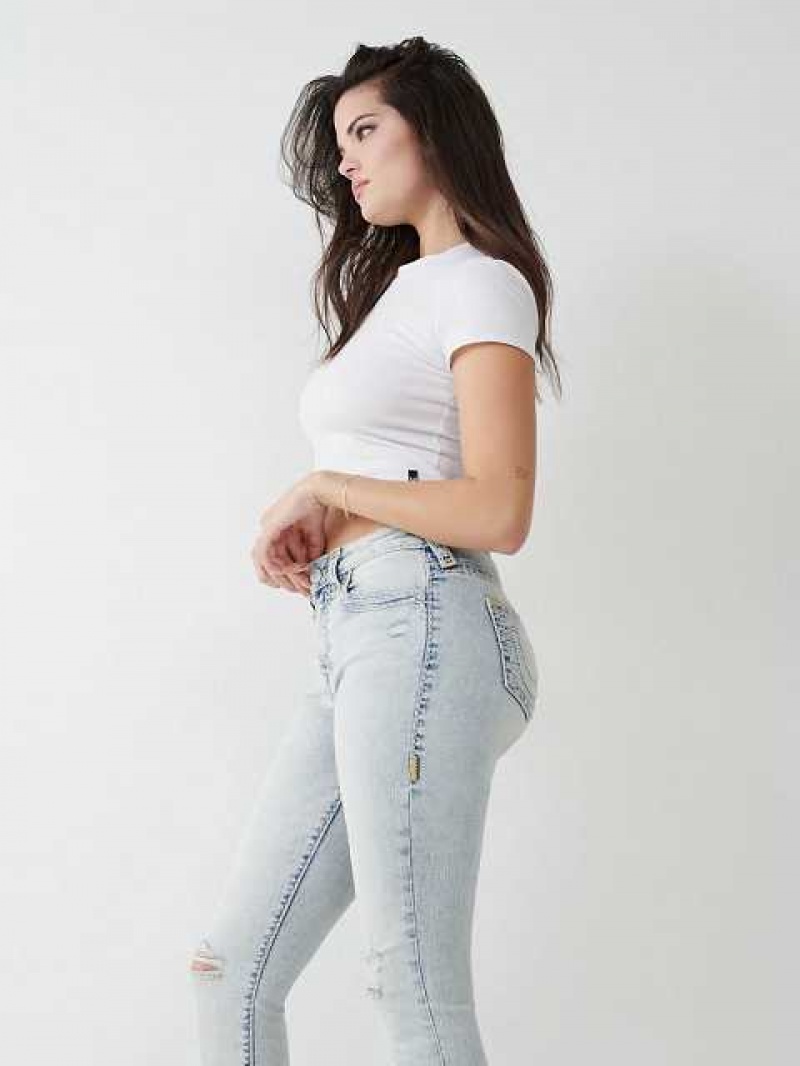 Jeans Skinny True Religion Jennie Super T Curvy Mujer Azules Claro | Colombia-SUFEZPA54