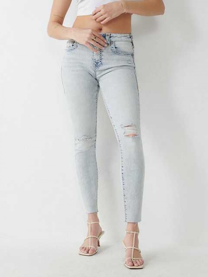 Jeans Skinny True Religion Jennie Super T Curvy Mujer Azules Claro | Colombia-SUFEZPA54