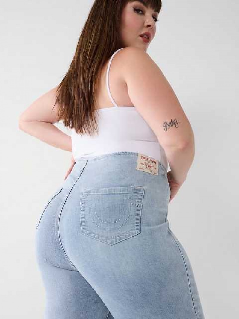 Jeans Skinny True Religion Low Rise Ruched Mujer Azules Claro | Colombia-XATHQML79