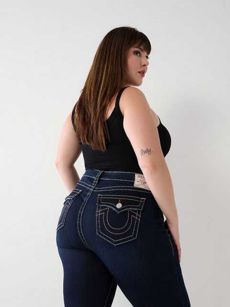 Jeans Skinny True Religion Plus Halle Big T Super Mujer Azul Marino | Colombia-LTRBJFV91