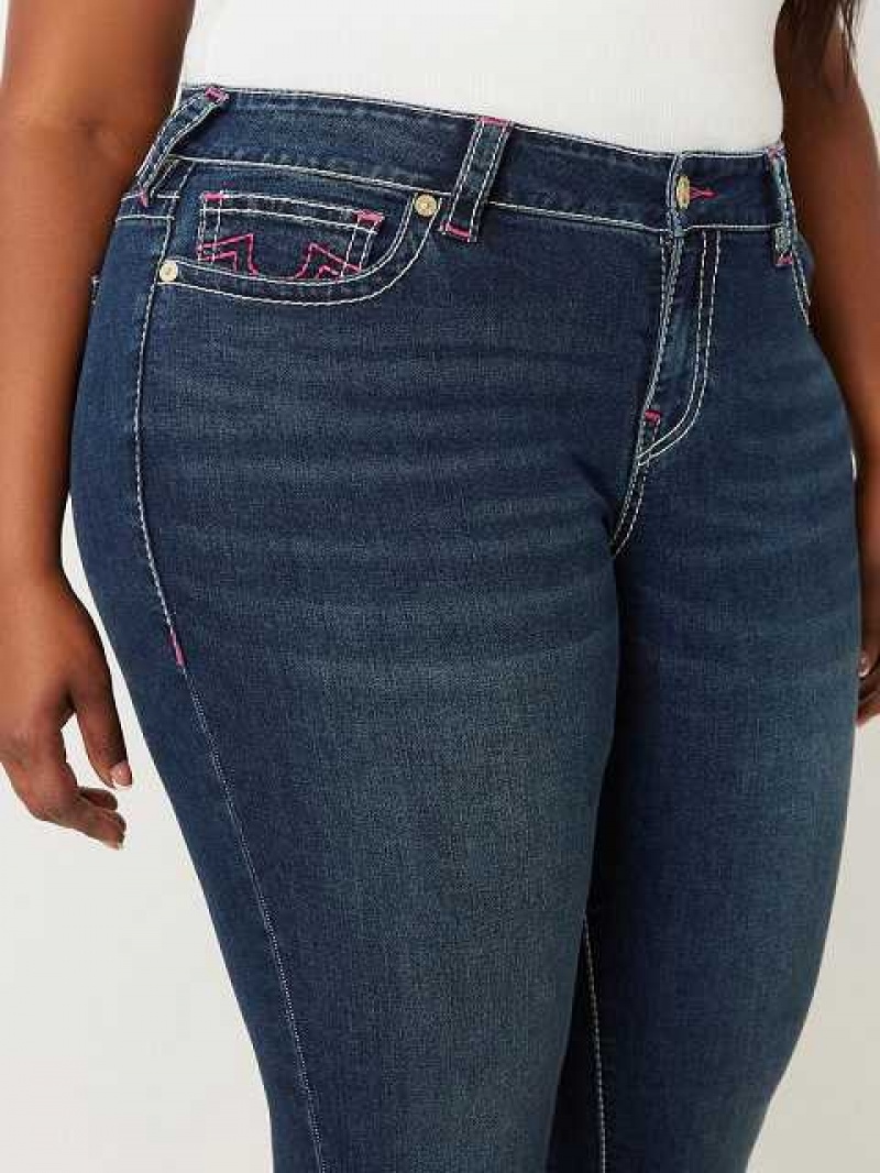 Jeans Skinny True Religion Plus Halle High Rise Super Mujer Azul Marino | Colombia-VGMSEPL40