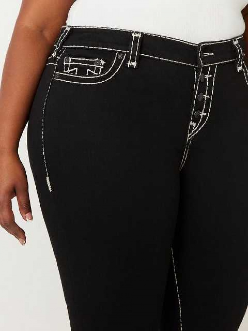 Jeans Skinny True Religion Plus Halle High Rise Mujer Negras | Colombia-UMZXBJE16