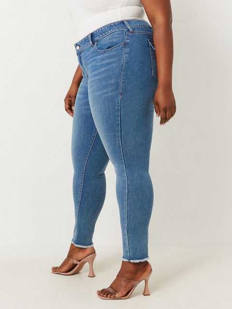 Jeans Skinny True Religion Plus Halle High Rise Super Mujer Azules Claro | Colombia-DLSJGHV78