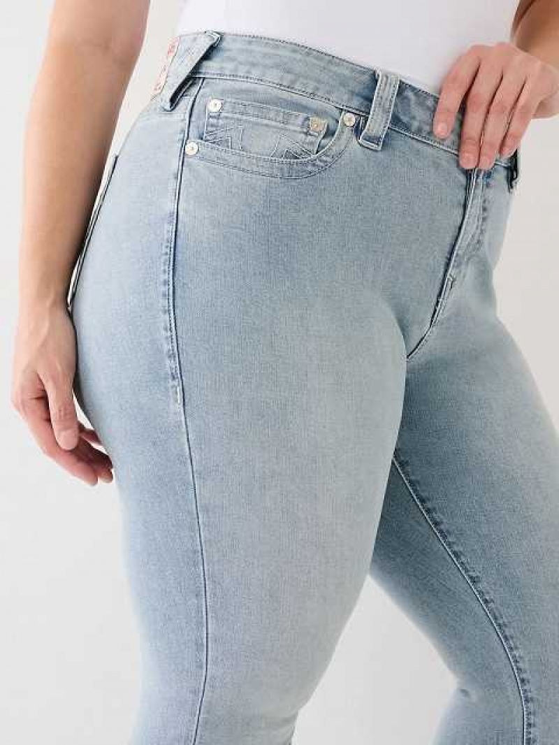 Jeans Skinny True Religion Plus Halle Mid Rise Super Mujer Azules | Colombia-TJKFCVR39