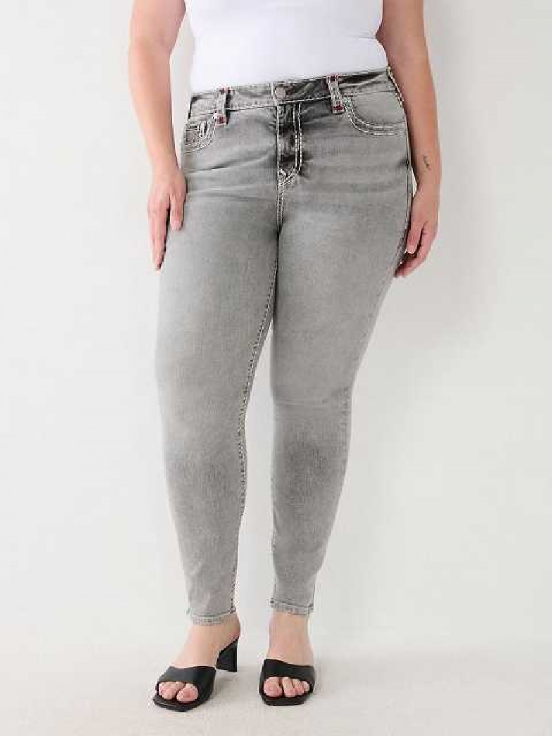 Jeans Skinny True Religion Plus Jennie High Rise Mujer Gris Oscuro | Colombia-TKNRCYD37