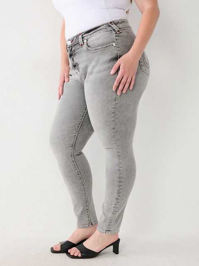 Jeans Skinny True Religion Plus Jennie High Rise Mujer Gris Oscuro | Colombia-TKNRCYD37