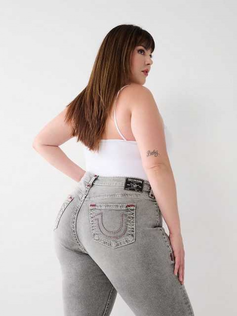 Jeans Skinny True Religion Plus Jennie High Rise Mujer Gris Oscuro | Colombia-TKNRCYD37