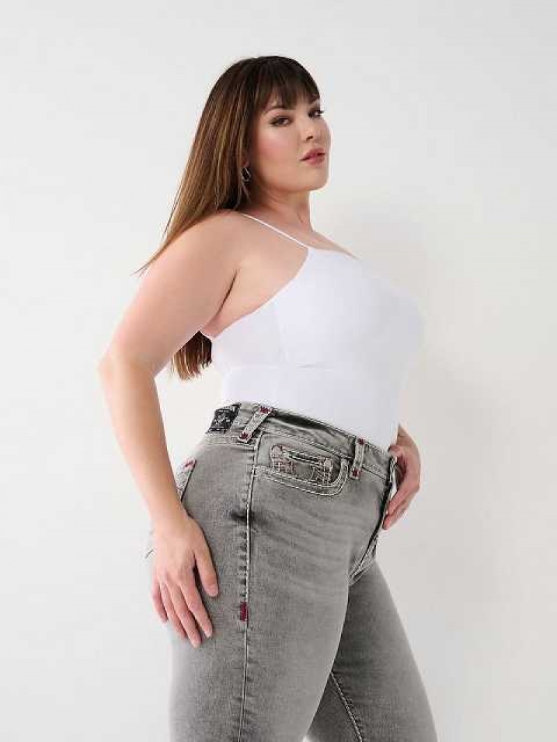 Jeans Skinny True Religion Plus Jennie High Rise Super T Curvy Mujer Gris Oscuro | Colombia-JNXIYBW27