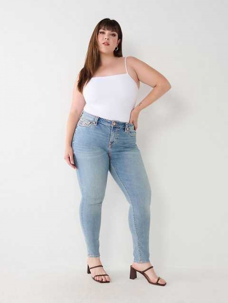 Jeans Skinny True Religion Plus Jennie Mujer Azules | Colombia-JBSTNCY34