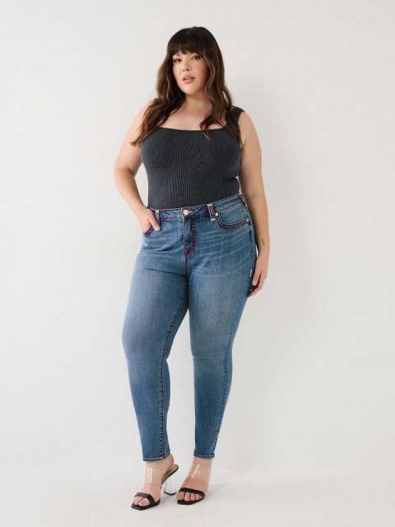 Jeans Skinny True Religion Plus Jennie Mujer Azules | Colombia-PRHZYEQ95