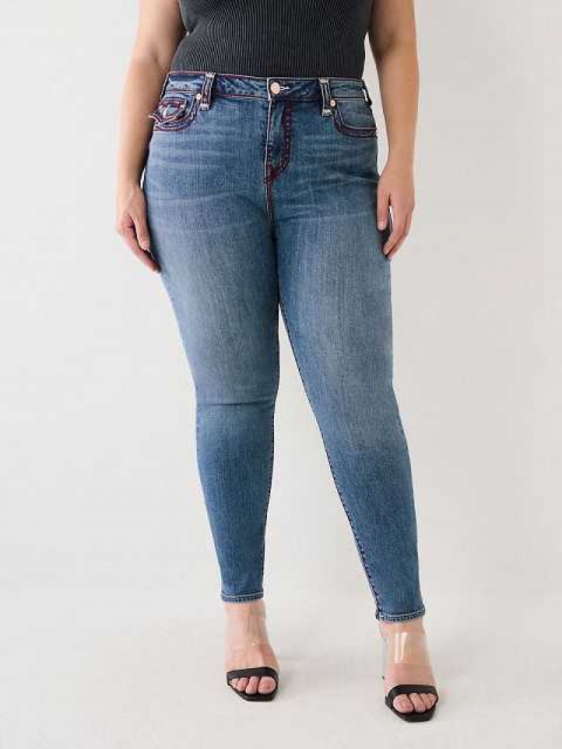 Jeans Skinny True Religion Plus Jennie Mujer Azules | Colombia-PRHZYEQ95