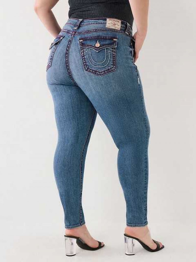 Jeans Skinny True Religion Plus Jennie Mujer Azules | Colombia-PRHZYEQ95