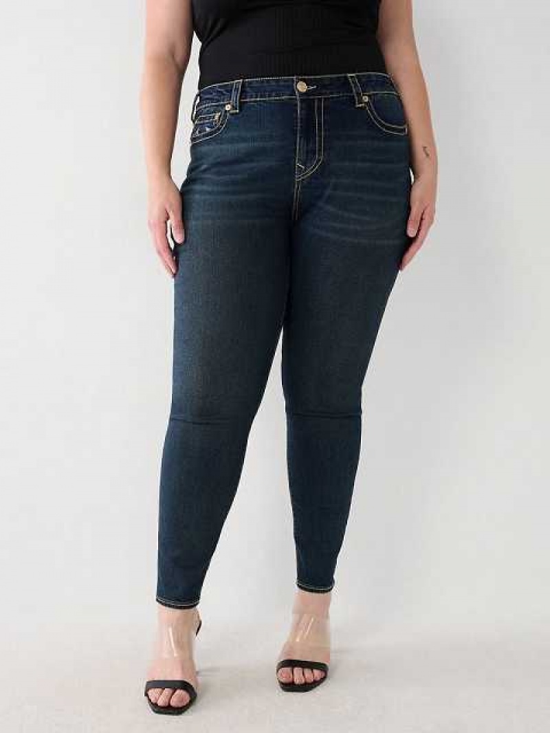 Jeans Skinny True Religion Plus Jennie Mid Rise Curvy Mujer Aizome | Colombia-XEAVQFO21