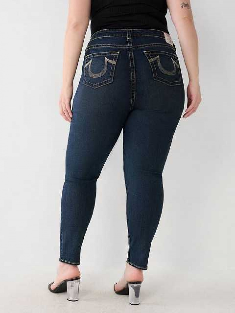 Jeans Skinny True Religion Plus Jennie Mid Rise Curvy Mujer Aizome | Colombia-XEAVQFO21