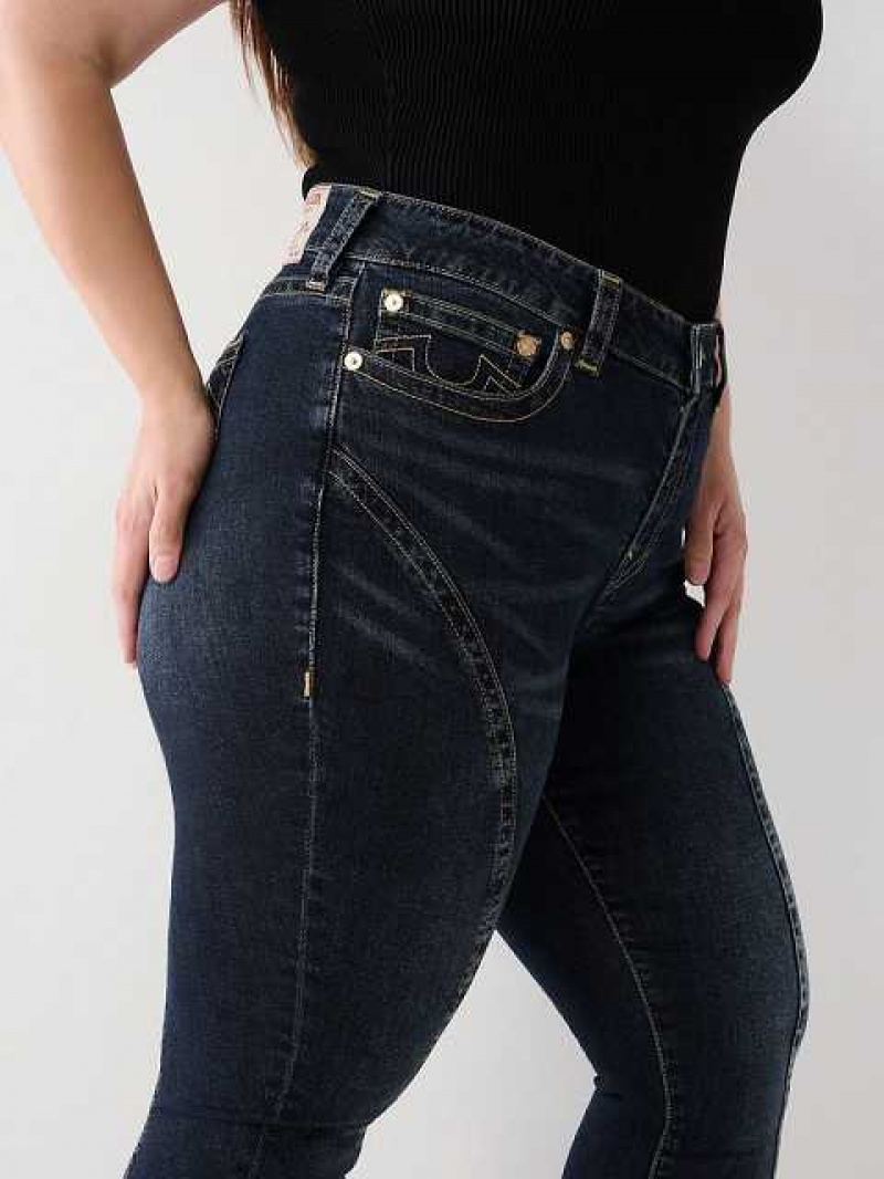 Jeans Skinny True Religion Plus Jennie Mid Rise Curvy Mujer Azul Marino | Colombia-KSQMRDX18