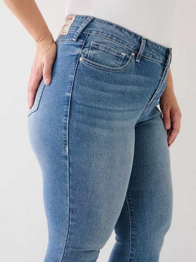 Jeans Skinny True Religion Plus Jennie Mid Rise Curvy Mujer Azules Oscuro | Colombia-QCFUPMD78