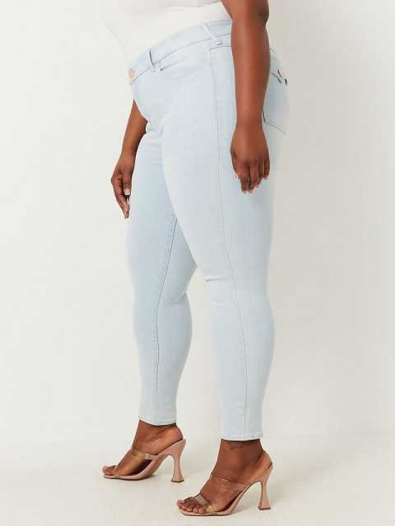 Jeans Skinny True Religion Plus Jennie Mid Rise Curvy Mujer Azules Claro | Colombia-ROMQULA82