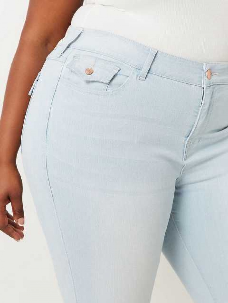 Jeans Skinny True Religion Plus Jennie Mid Rise Curvy Mujer Azules Claro | Colombia-ROMQULA82