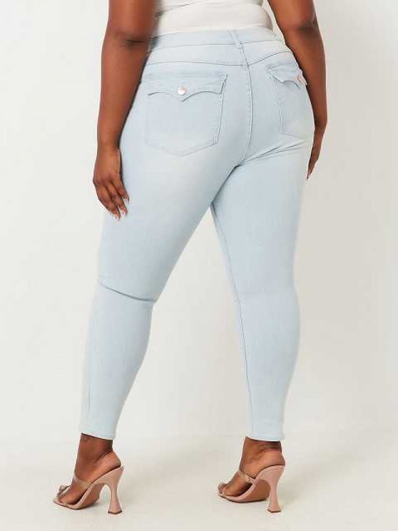 Jeans Skinny True Religion Plus Jennie Mid Rise Curvy Mujer Azules Claro | Colombia-ROMQULA82