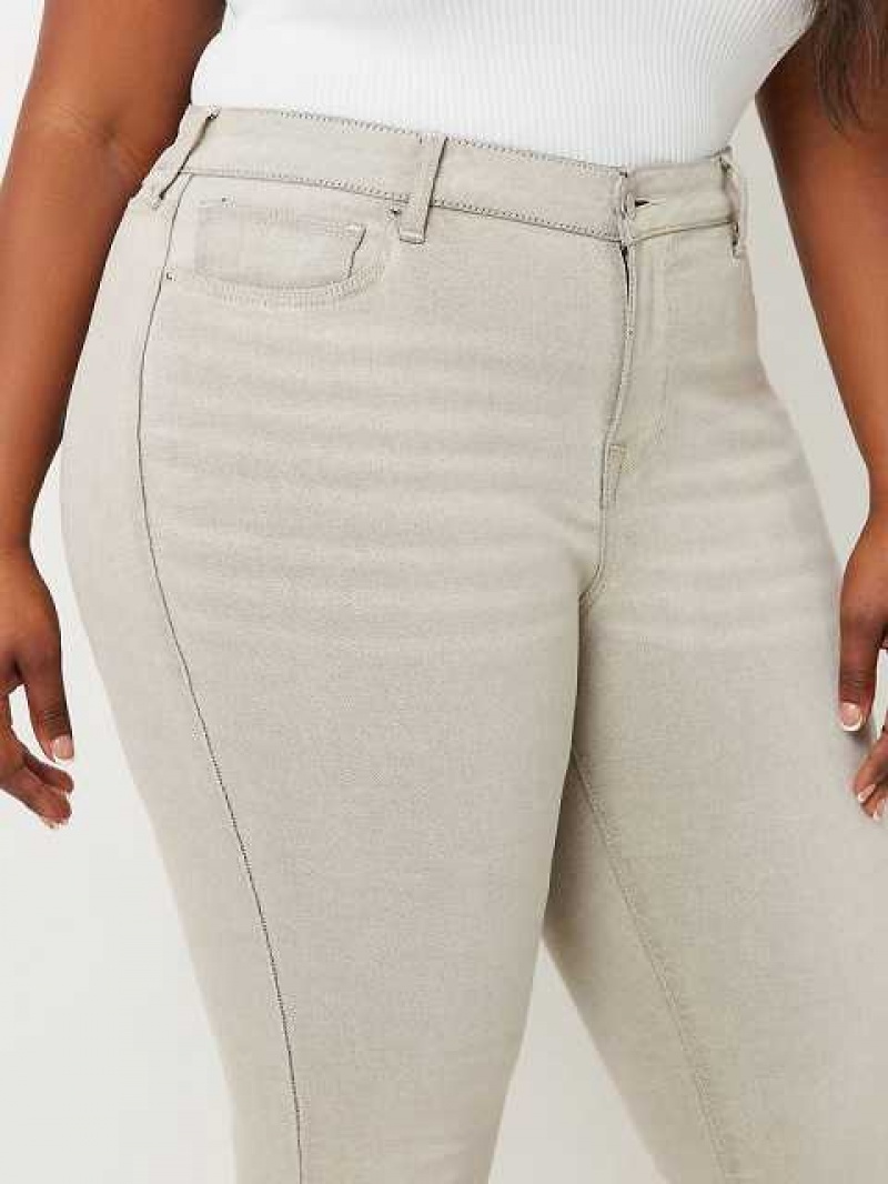 Jeans Skinny True Religion Plus Jennie Mid Rise Mujer Gris | Colombia-ETWVRPO80