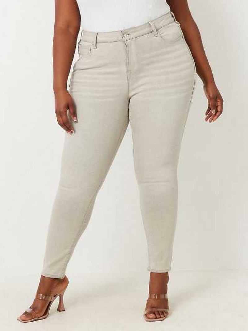 Jeans Skinny True Religion Plus Jennie Mid Rise Mujer Gris | Colombia-ETWVRPO80