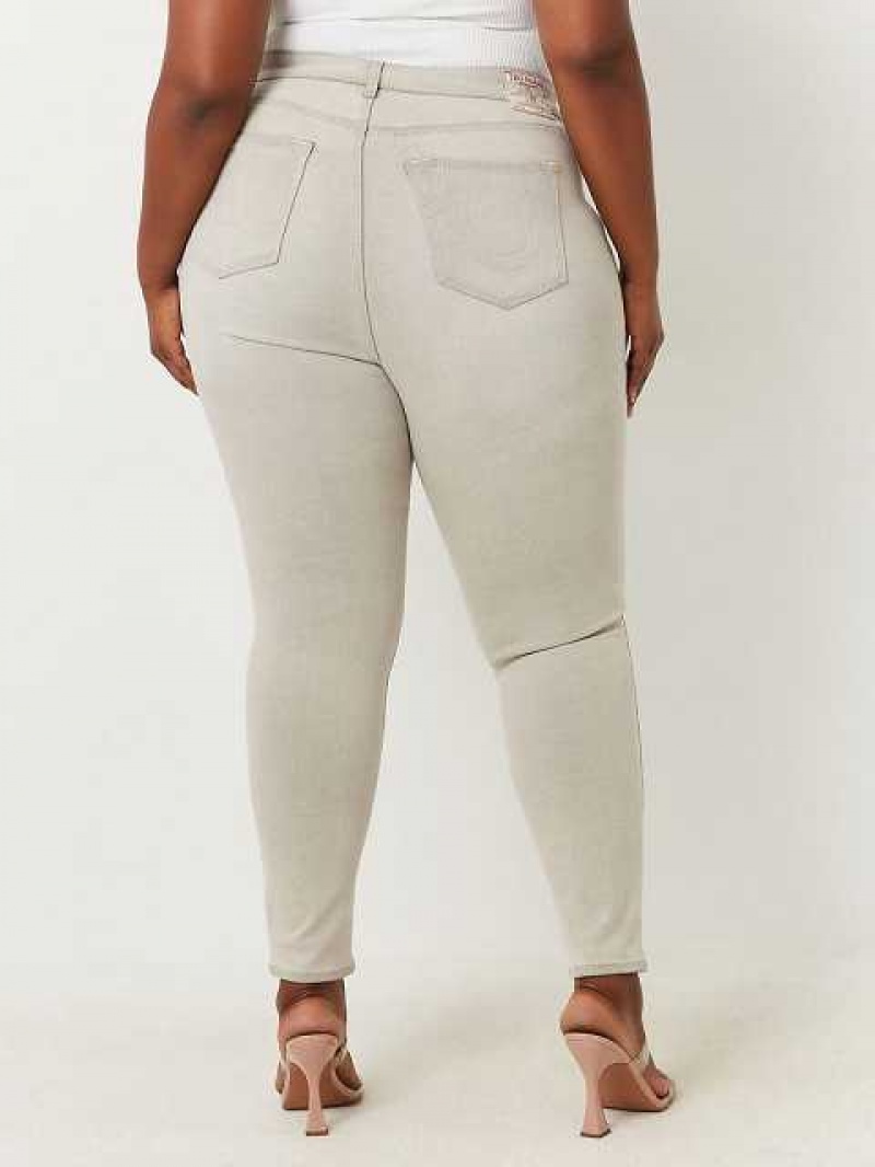 Jeans Skinny True Religion Plus Jennie Mid Rise Mujer Gris | Colombia-ETWVRPO80