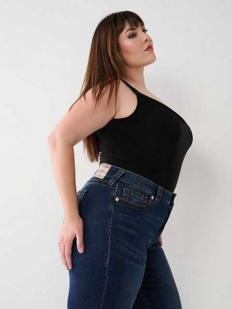 Jeans Skinny True Religion Plus Jennie Mid Rise Curvy Mujer Azules Oscuro | Colombia-AKFUMLW24