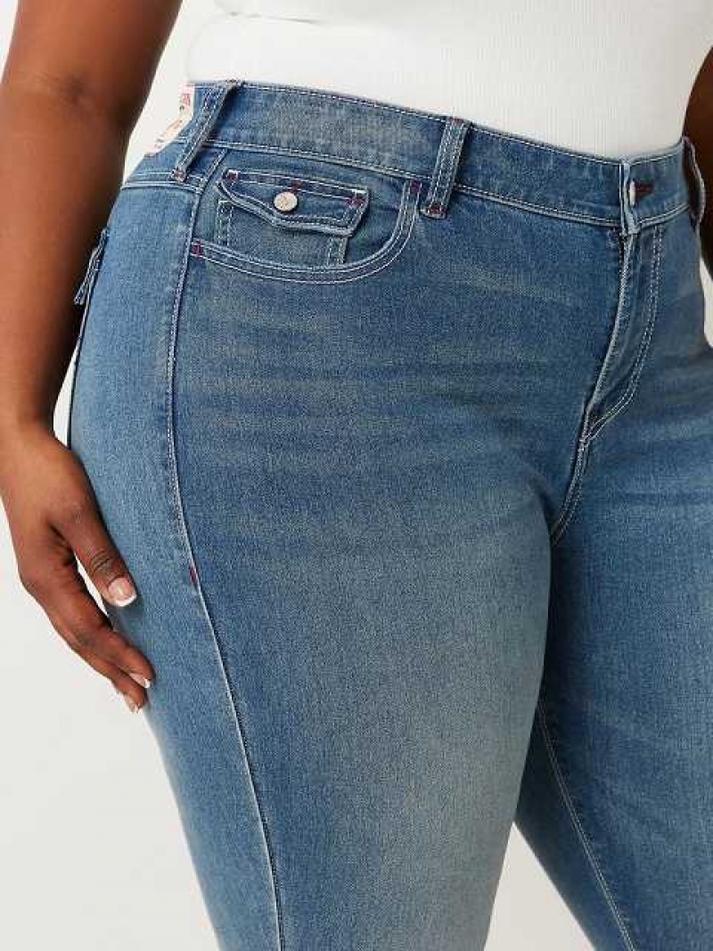 Jeans Skinny True Religion Plus Jennie Mid Rise Mujer Azules | Colombia-AGOHCIJ51