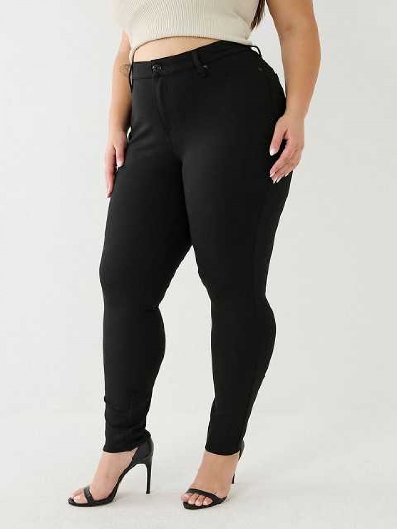 Jeans Skinny True Religion Plus Jennie Ponte Mujer Negras | Colombia-CXJZPIG31